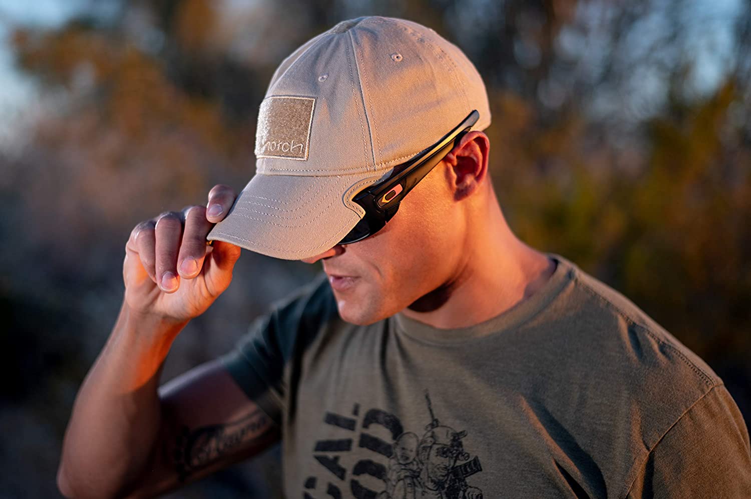 Notch Hats, baseball caps with notches that fit perfectly with just about any style of eyewear.