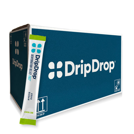 DripDrop Electrolyte Powder - Lemon Lime Zero Sugar (16oz) 100 Packets