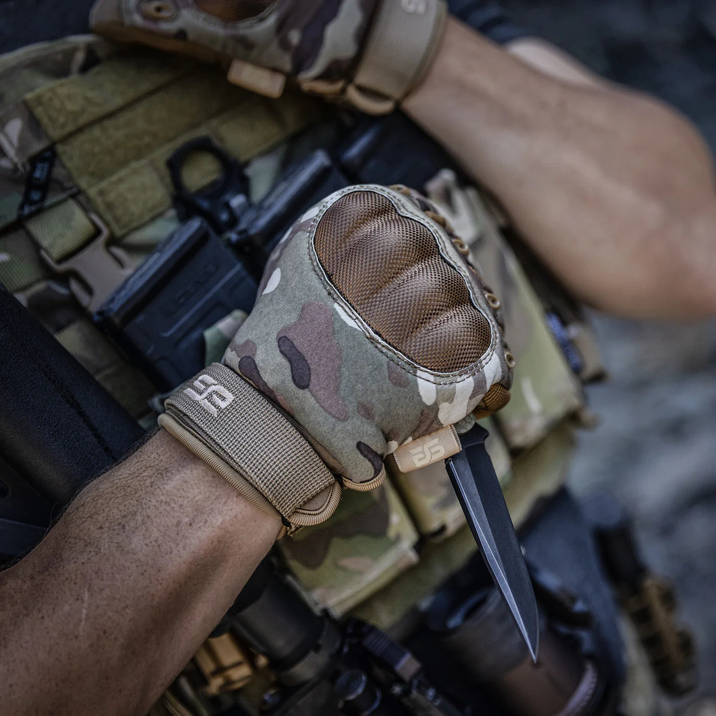 * NEW - Glove Station - Knuckle Pro Tactical Gloves (Multicam Special Edition)