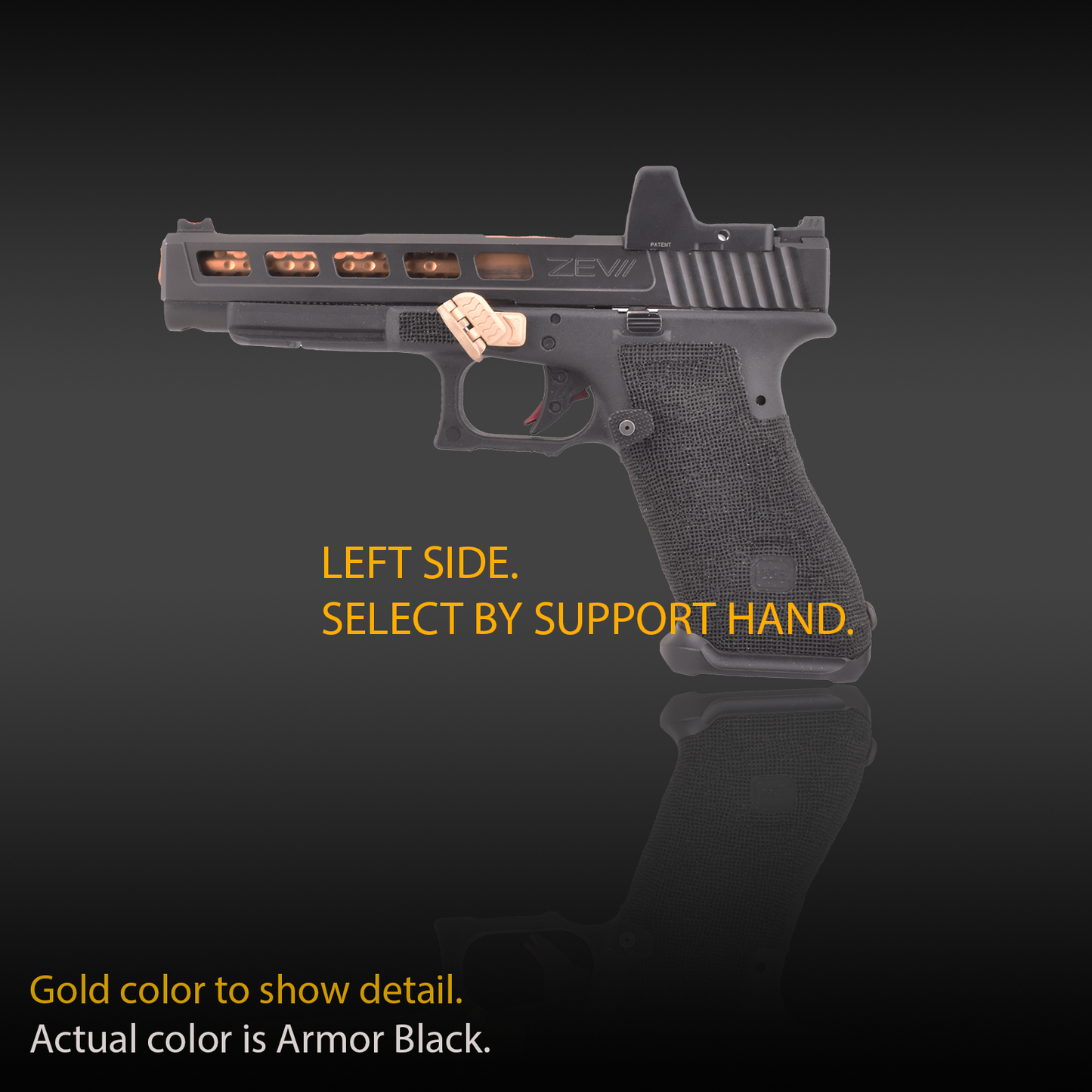 Black Steel Grip Control - GLOCK Category A