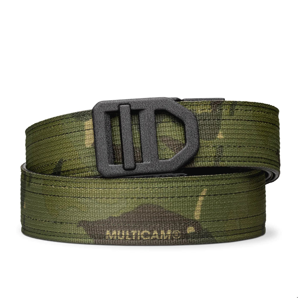 Kore Essentials is the originator of the ratcheting gun belt. We make the world’s best gun belt for concealed carry, everyday carry (EDC), ccw, law enforcement and military personnel.  What makes Kore gun belts the best? Several patented innovations. First, our gun belts use a micro adjustable track that’s sewn into the back of the belt. This track lets you - tighten or loosen – your belt ¼” at a time to over 40+ sizing points. The result = a perfect fit all day, every day.
