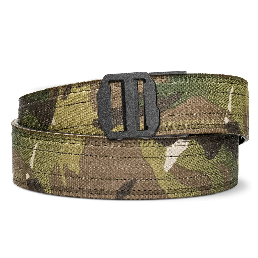 Kore Essentials is the originator of the ratcheting gun belt. We make the world’s best gun belt for concealed carry, everyday carry (EDC), ccw, law enforcement and military personnel.  What makes Kore gun belts the best? Several patented innovations. First, our gun belts use a micro adjustable track that’s sewn into the back of the belt. This track lets you - tighten or loosen – your belt ¼” at a time to over 40+ sizing points. The result = a perfect fit all day, every day.