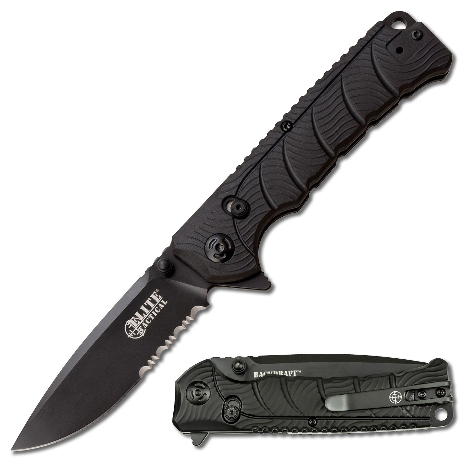 Whether out in the deep or off a dock, salt or fresh, Dark Water has you covered.  This line of fishing knives features everything you need to clean and prepare your catch.  The blades in this line are all coated with PTFE to maximize corrosion resistance.