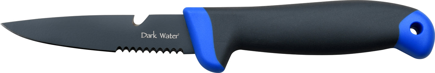 Whether out in the deep or off a dock, salt or fresh, Dark Water has you covered. This line of fishing knives features everything you need to clean and prepare your catch. The blades in this line are all coated with PTFE to maximize corrosion resistance.