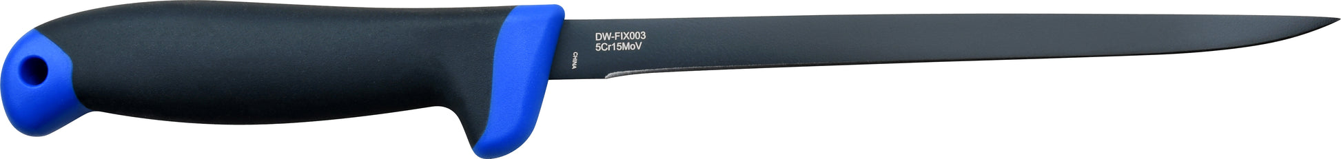 Whether out in the deep or off a dock, salt or fresh, Dark Water has you covered.  This line of fishing knives features everything you need to clean and prepare your catch.  The blades in this line are all coated with PTFE to maximize corrosion resistance.