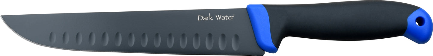 Whether out in the deep or off a dock, salt or fresh, Dark Water has you covered. This line of fishing knives features everything you need to clean and prepare your catch. The blades in this line are all coated with PTFE to maximize corrosion resistance.