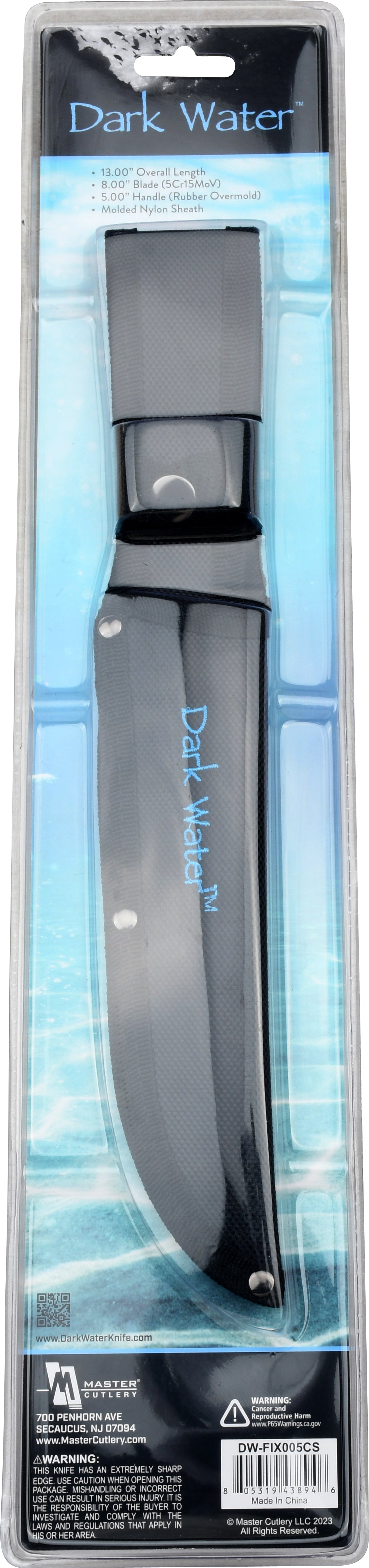 Whether out in the deep or off a dock, salt or fresh, Dark Water has you covered.  This line of fishing knives features everything you need to clean and prepare your catch.  The blades in this line are all coated with PTFE to maximize corrosion resistance.