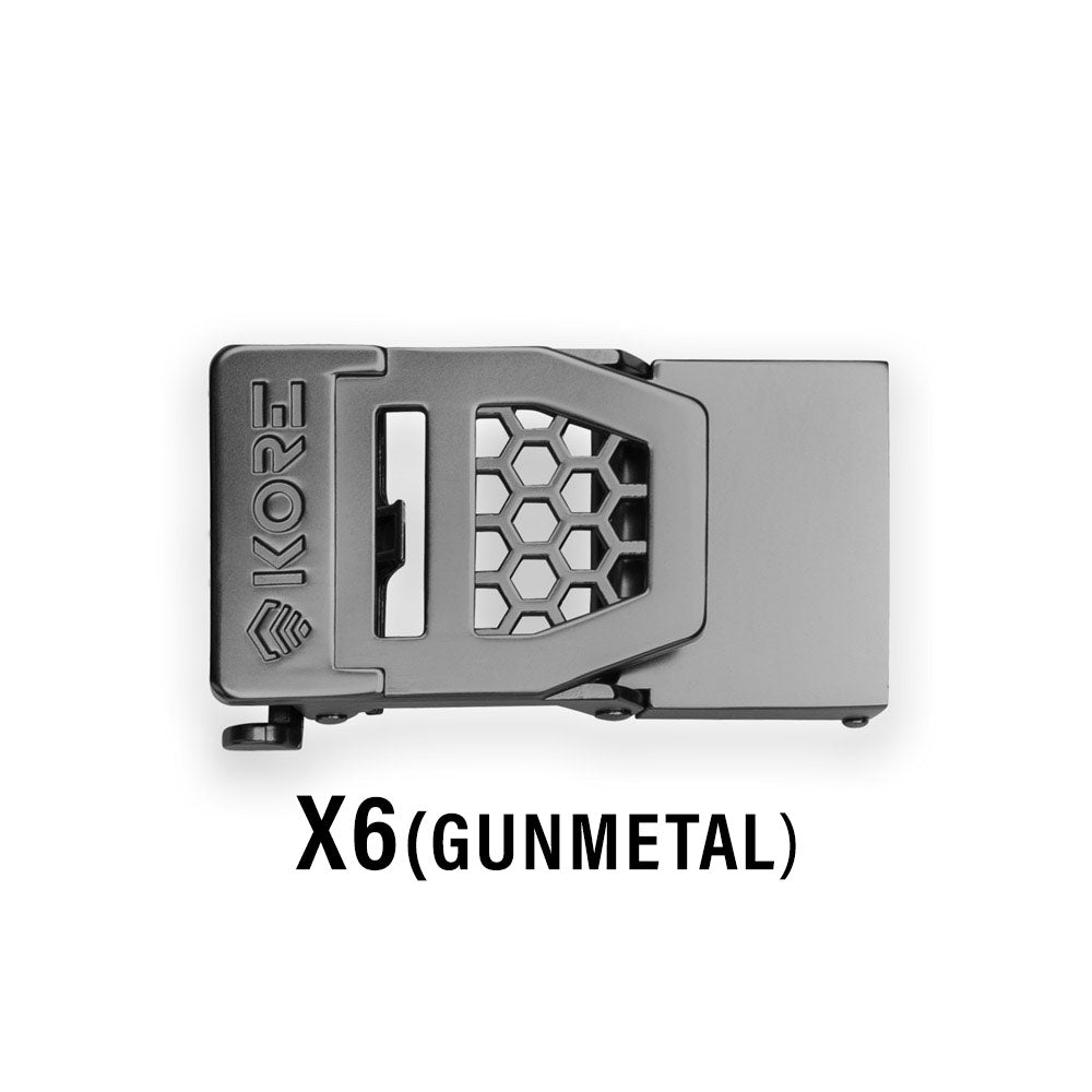 These ratchet style buckles allow you to micro adjust your Kore battle belt in small 1/4 inch increments and get a perfect fit every time you put it on. You can loosen your belt 1/2 inch after a large meal to relax, or tighten it as much as humanly possible, to securely hold up all your gear when needed. And best of all you can adjust while - sitting, walking, running, swimming or even crawling thru the trenches. No need to remove or undo your buckle to make an adjustment.