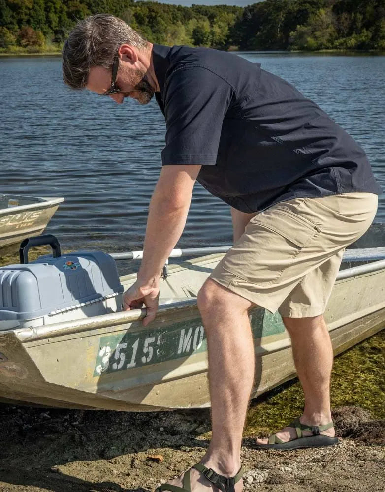 The Propper Kinetic Short is crafted with an innovative blend of polyester, cotton and spandex ripstop fabric we call NEXStretch. This fabric is durable, fade-resistant and allows the shorts to move with you for optimal comfort. Constructed to be the perfect, all-purpose tactical short, the Teflon fabric protector repels stains and liquids keeping you looking your best.