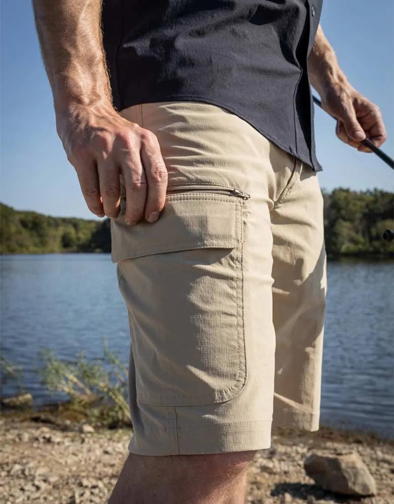 The Propper Kinetic Short is crafted with an innovative blend of polyester, cotton and spandex ripstop fabric we call NEXStretch. This fabric is durable, fade-resistant and allows the shorts to move with you for optimal comfort. Constructed to be the perfect, all-purpose tactical short, the Teflon fabric protector repels stains and liquids keeping you looking your best.