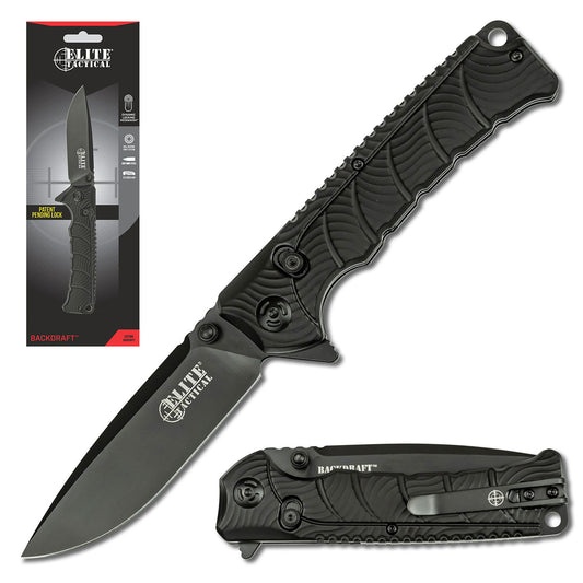 Whether out in the deep or off a dock, salt or fresh, Dark Water has you covered.  This line of fishing knives features everything you need to clean and prepare your catch.  The blades in this line are all coated with PTFE to maximize corrosion resistance.