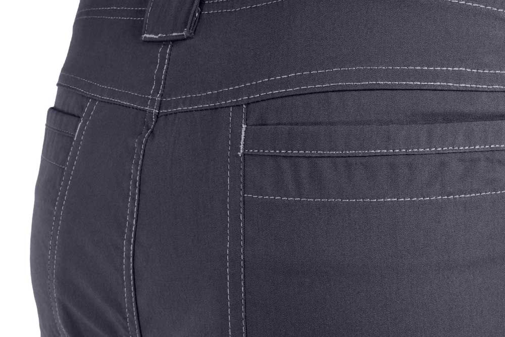 Exceptional performance no matter where your journey takes you with the lightweight, breathable, cotton-like feel of the Aeros pant. The durable cotton-nylon-spandex blend holds up to hiking and other outdoor activities, with articulated knees, double stitching, reinforced pockets and a tough eyelet snap to hold it all together on the job. Useful, low profile pockets keep all your EDC and other essentials close at hand while the casual look of the Aeros allows you to wear them anywhere.
