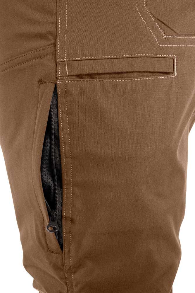 Exceptional performance no matter where your journey takes you with the lightweight, breathable, cotton-like feel of the Aeros pant. The durable cotton-nylon-spandex blend holds up to hiking and other outdoor activities, with articulated knees, double stitching, reinforced pockets and a tough eyelet snap to hold it all together on the job. Useful, low profile pockets keep all your EDC and other essentials close at hand while the casual look of the Aeros allows you to wear them anywhere.