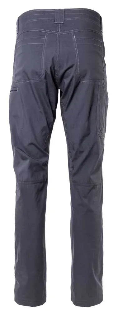 Exceptional performance no matter where your journey takes you with the lightweight, breathable, cotton-like feel of the Aeros pant. The durable cotton-nylon-spandex blend holds up to hiking and other outdoor activities, with articulated knees, double stitching, reinforced pockets and a tough eyelet snap to hold it all together on the job. Useful, low profile pockets keep all your EDC and other essentials close at hand while the casual look of the Aeros allows you to wear them anywhere.