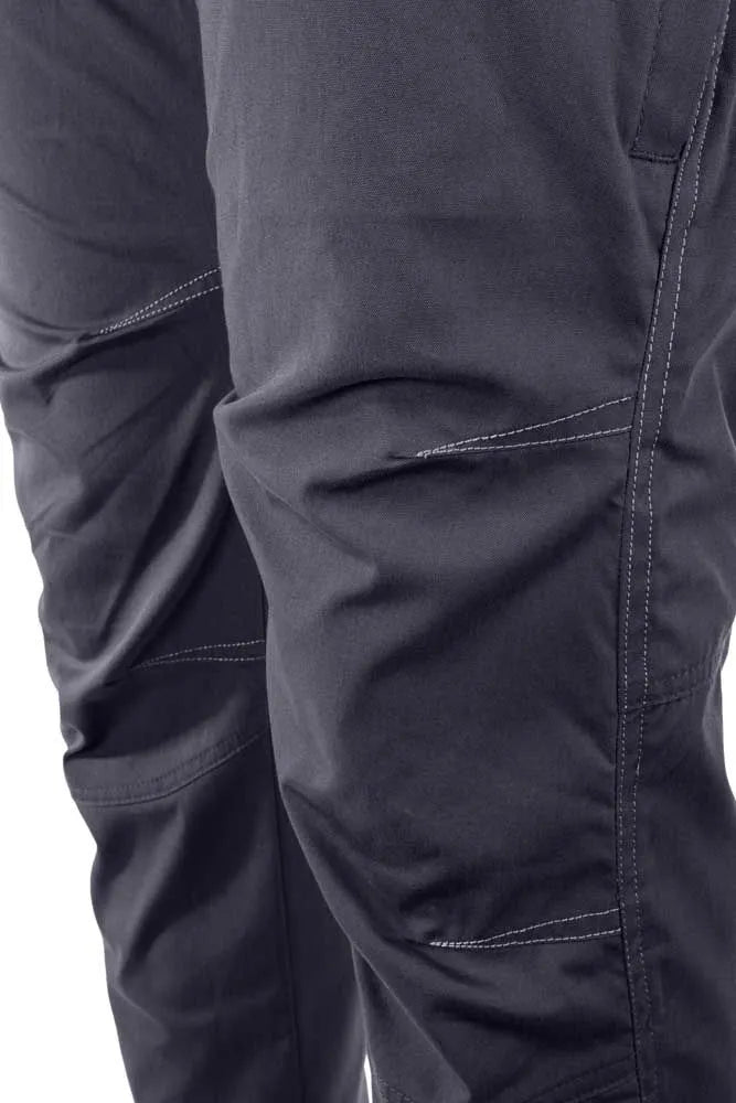 Exceptional performance no matter where your journey takes you with the lightweight, breathable, cotton-like feel of the Aeros pant. The durable cotton-nylon-spandex blend holds up to hiking and other outdoor activities, with articulated knees, double stitching, reinforced pockets and a tough eyelet snap to hold it all together on the job. Useful, low profile pockets keep all your EDC and other essentials close at hand while the casual look of the Aeros allows you to wear them anywhere.