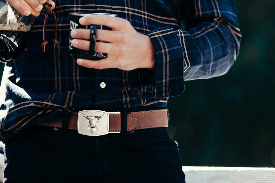 Kore Essentials EDC Western Belt & Buckles - Bull