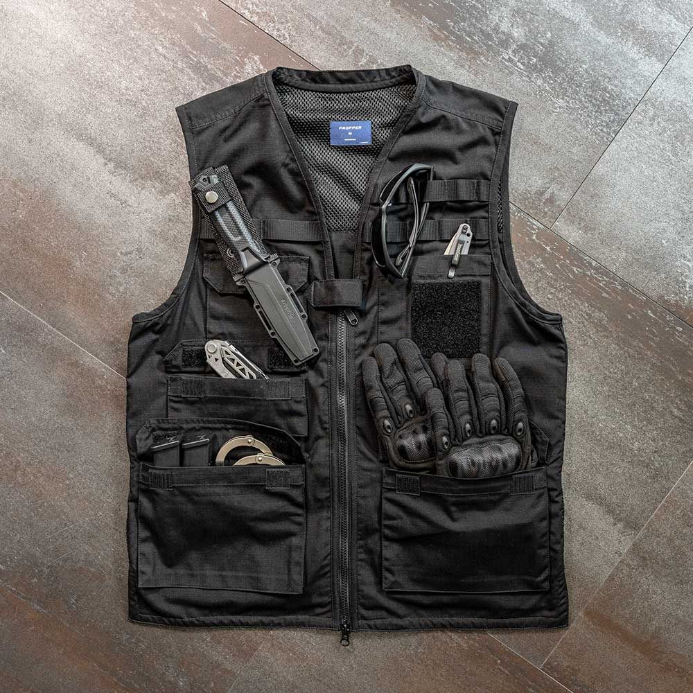 Keep your essentials within reach – without weighing yourself down. Whether you're in an IDPA match, on patrol, or simply enjoying the outdoors, this vest is reinforced for durability and designed for versatility. The Propper® Tactical Vest keeps you moving.