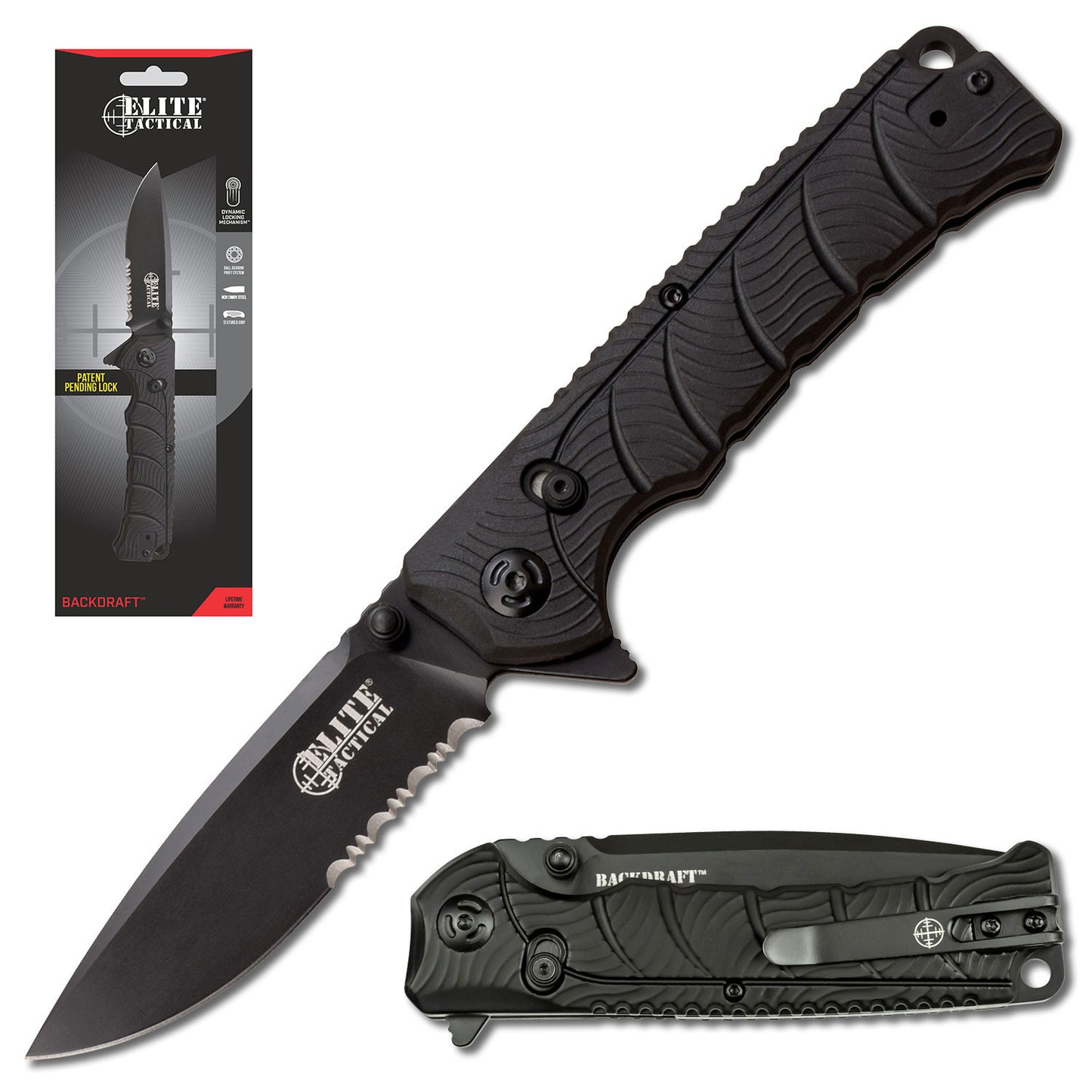 Whether out in the deep or off a dock, salt or fresh, Dark Water has you covered.  This line of fishing knives features everything you need to clean and prepare your catch.  The blades in this line are all coated with PTFE to maximize corrosion resistance.