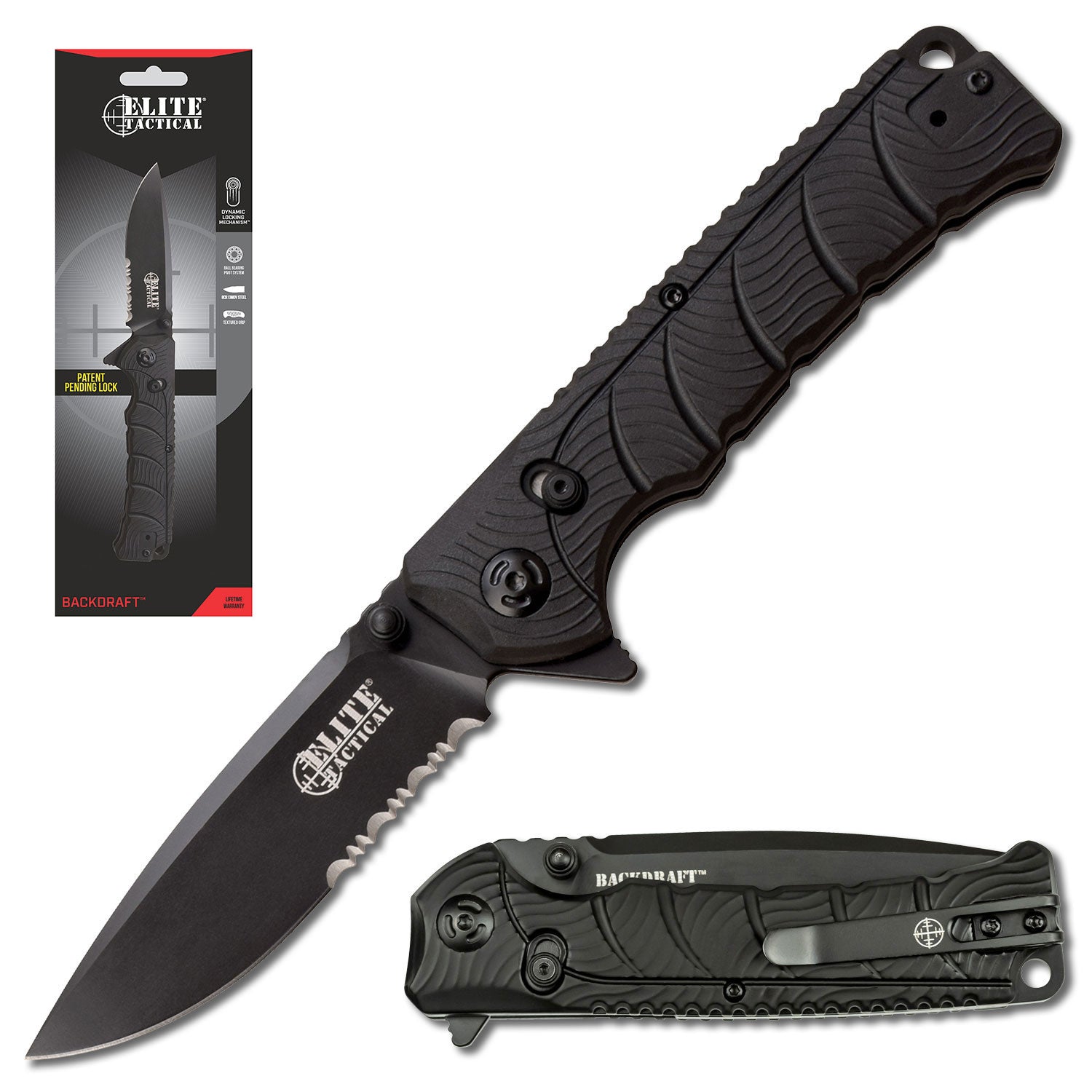 Whether out in the deep or off a dock, salt or fresh, Dark Water has you covered.  This line of fishing knives features everything you need to clean and prepare your catch.  The blades in this line are all coated with PTFE to maximize corrosion resistance.