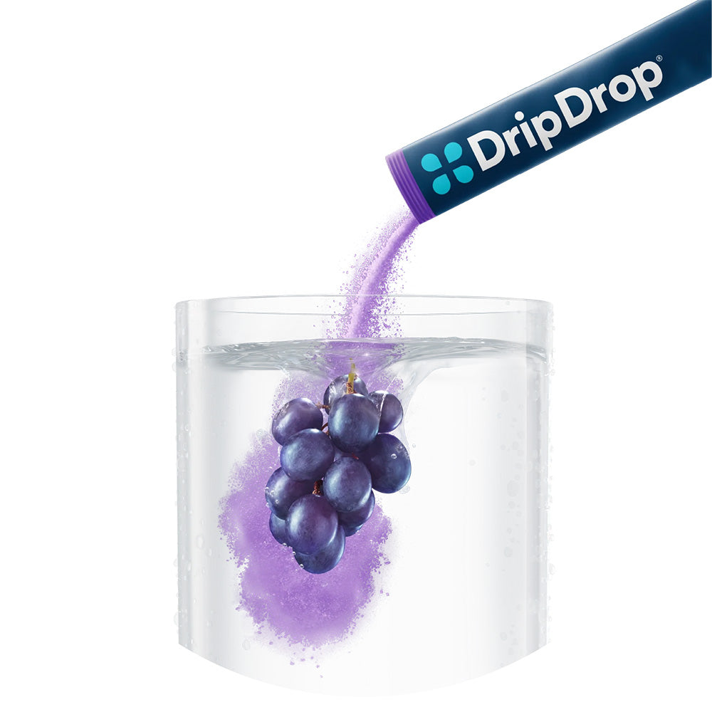 DripDrop Electrolyte Powder - Grape 100 (16oz) Packets