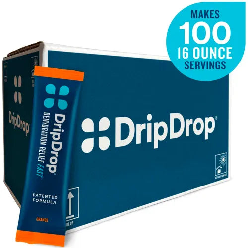 DripDrop Electrolyte Powder - Orange 100 (16oz) Packets