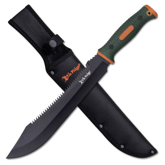 Elk Ridge Trek: A rugged outdoor adventure knife, featuring a sturdy blade and ergonomic handle, ideal for trekking and wilderness exploration