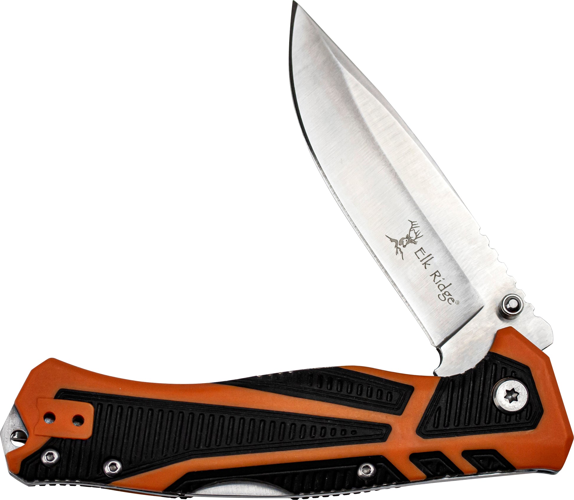 Elk Ridge Trek: A rugged outdoor adventure knife, featuring a sturdy blade and ergonomic handle, ideal for trekking and wilderness exploration.