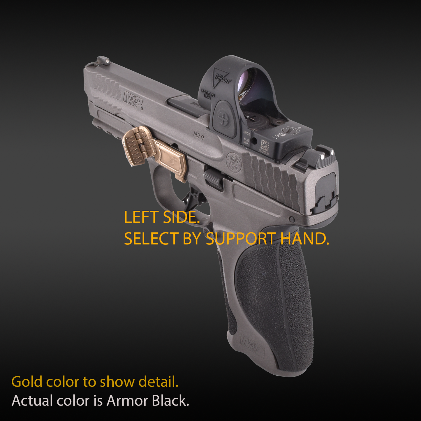 Black Steel - Grip Control - Smith & Wesson M&P 2.0