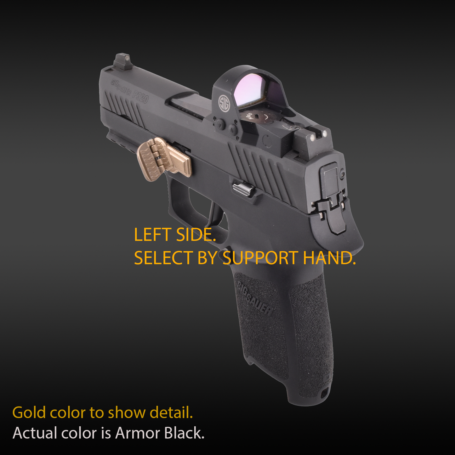 Black Steel - Grip Control - Sig P320