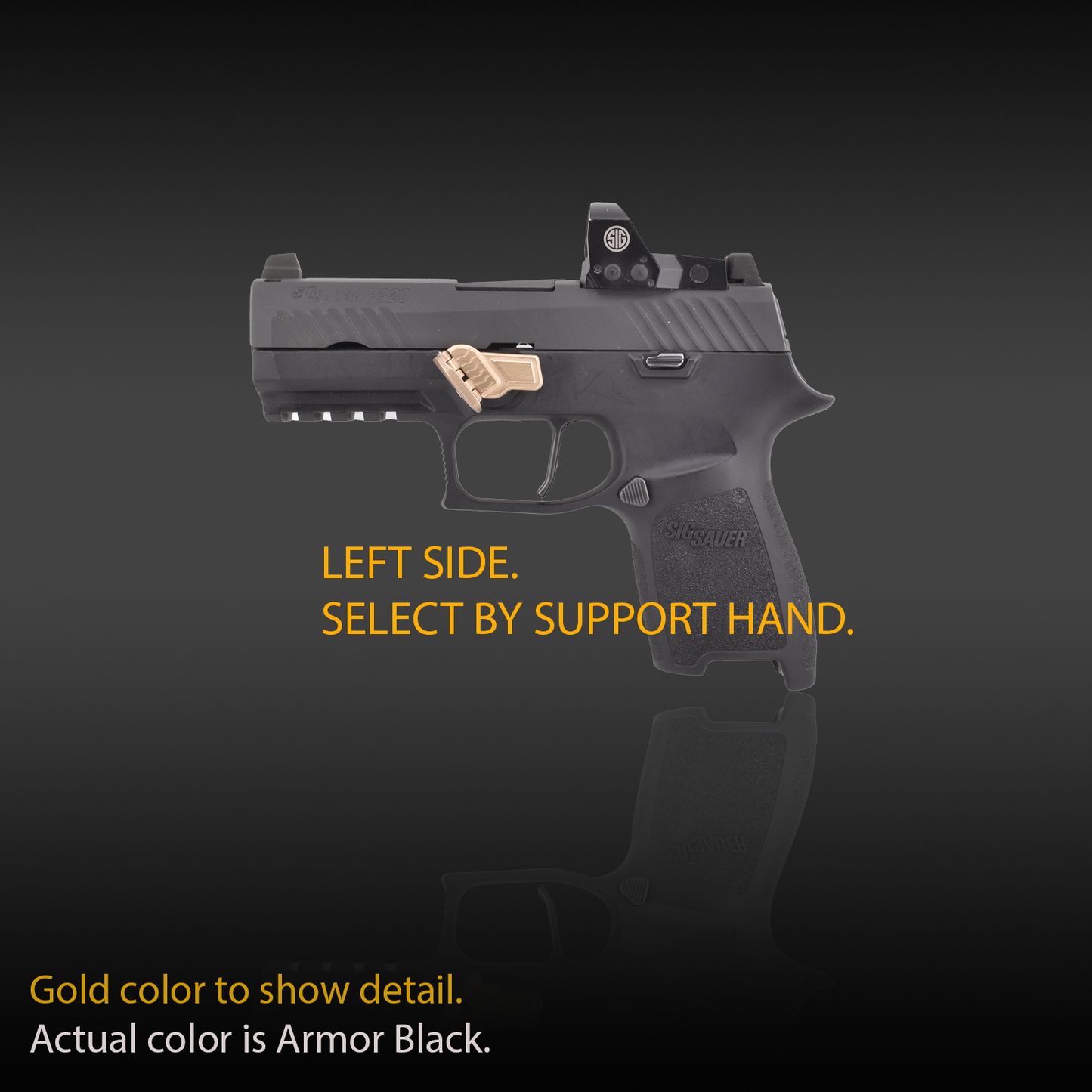 Black Steel - Grip Control - Sig P320