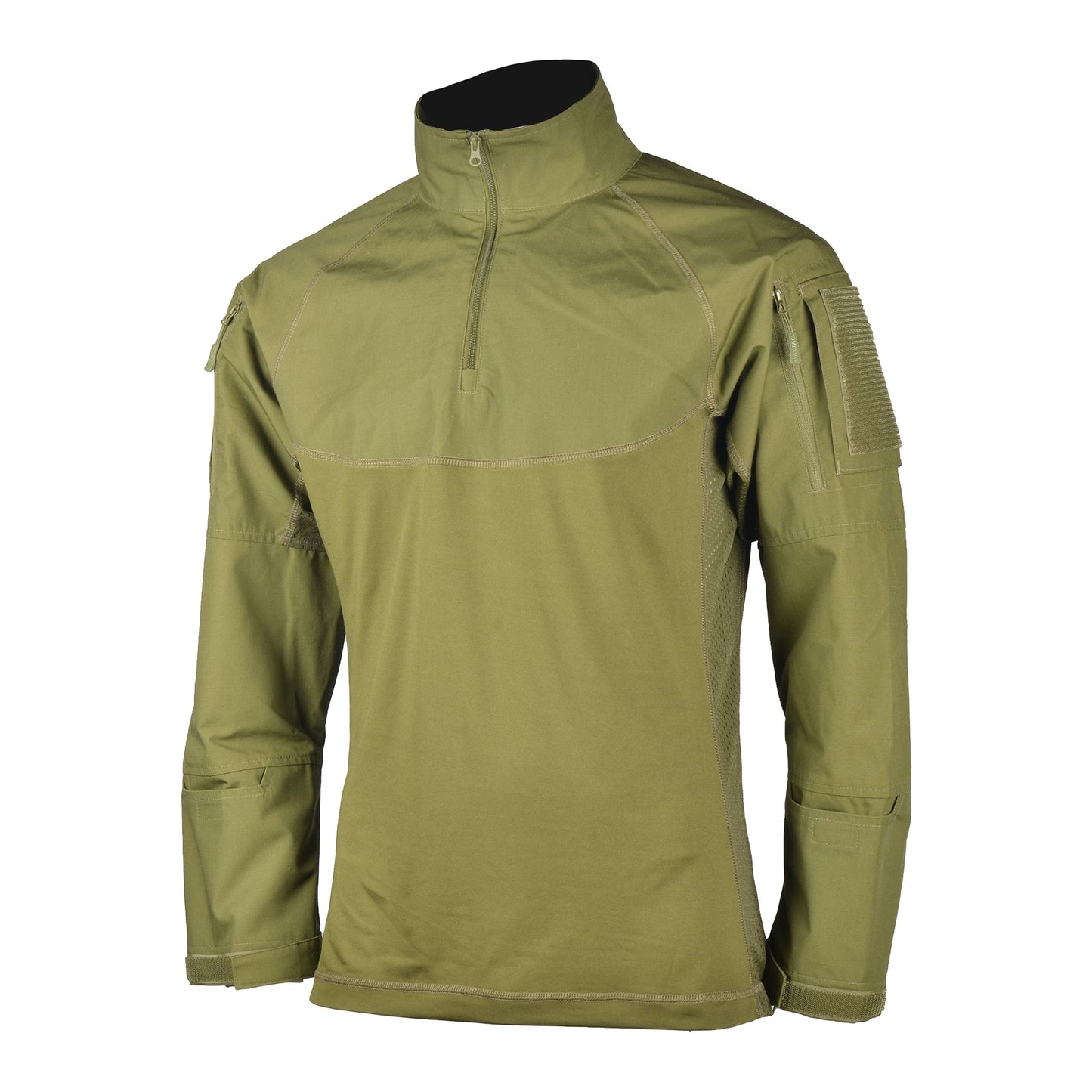 A tactical garment designed for durability and functionality. Features include reinforced stitching, moisture-wicking fabric, and integrated pockets for gear. Ideal for military, law enforcement, and outdoor enthusiasts.