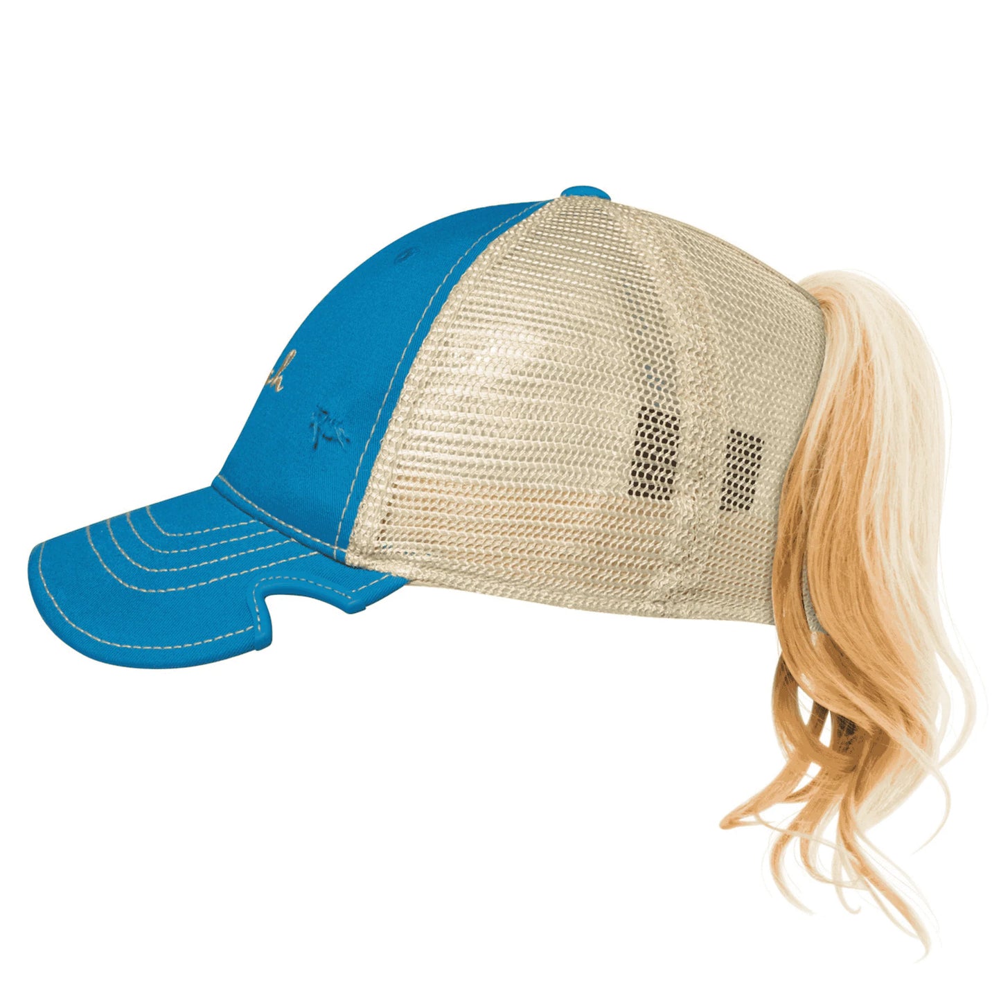 Notch Classic Adjustable Azure Blue Poneytail