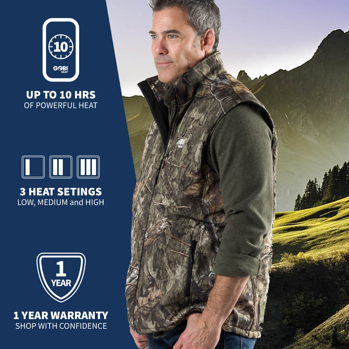 GOBI Heat COLORADO Hunting Vest-Mossy Oak Camo