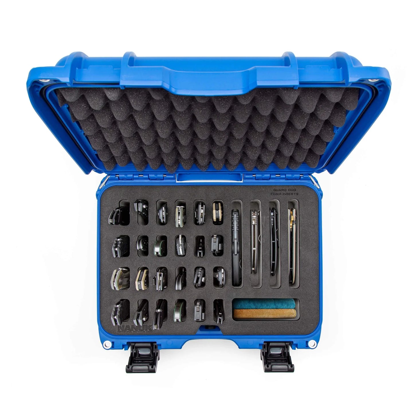 Built to organize, protect, carry and survive tough conditions, the NANUK waterproof hard case is impenetrable and indestructible with a lightweight, tough NK-7 resin shell and its PowerClaw superior latching system.