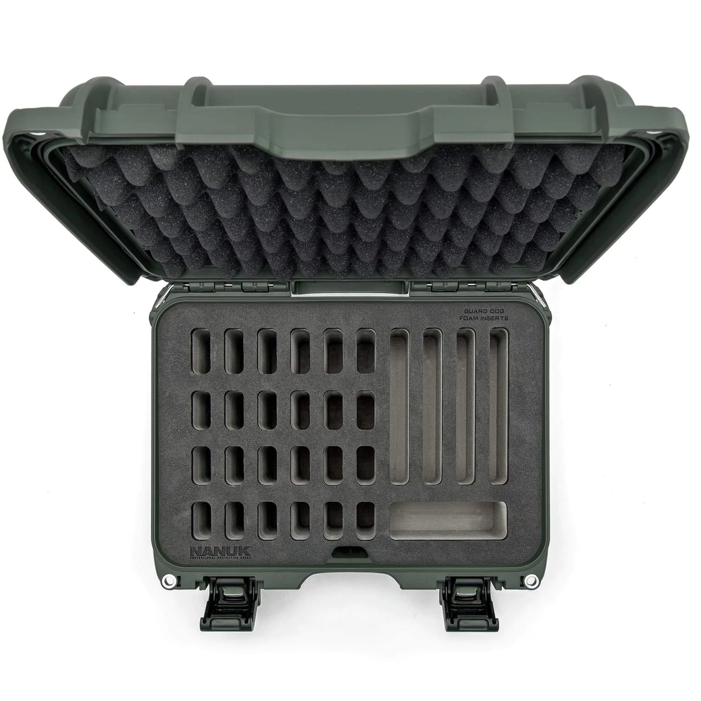 Built to organize, protect, carry and survive tough conditions, the NANUK waterproof hard case is impenetrable and indestructible with a lightweight, tough NK-7 resin shell and its PowerClaw superior latching system.