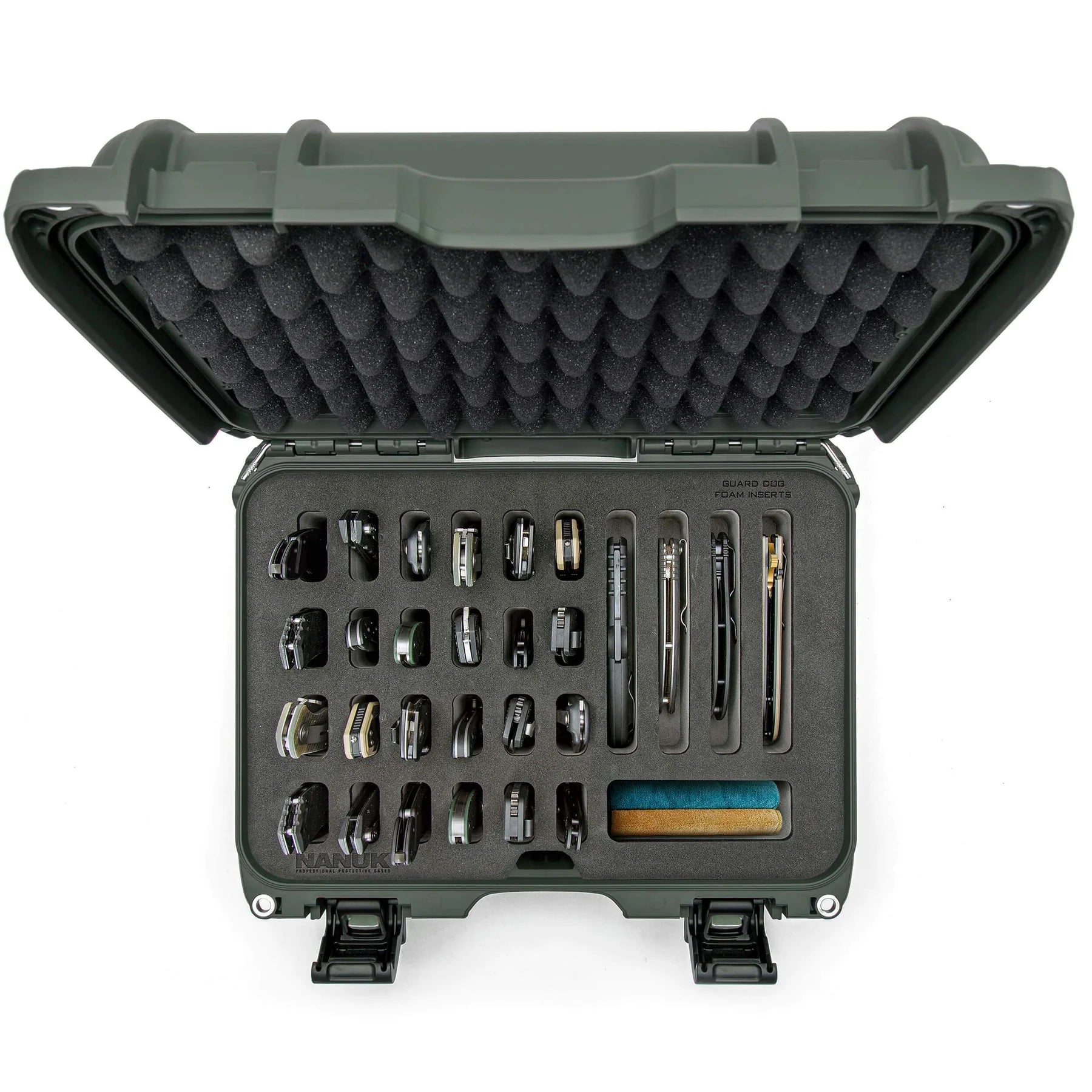 Built to organize, protect, carry and survive tough conditions, the NANUK waterproof hard case is impenetrable and indestructible with a lightweight, tough NK-7 resin shell and its PowerClaw superior latching system.