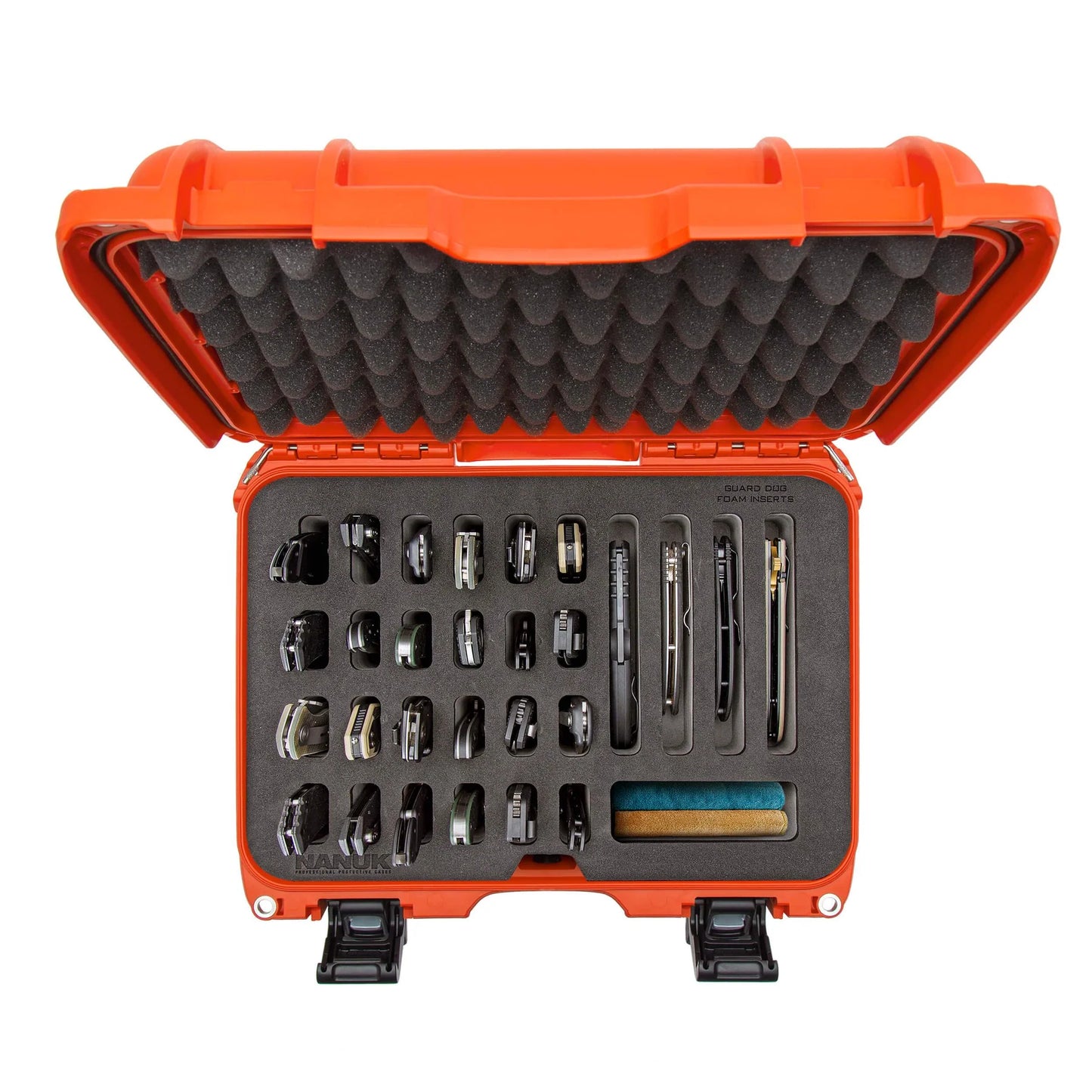 Built to organize, protect, carry and survive tough conditions, the NANUK waterproof hard case is impenetrable and indestructible with a lightweight, tough NK-7 resin shell and its PowerClaw superior latching system.