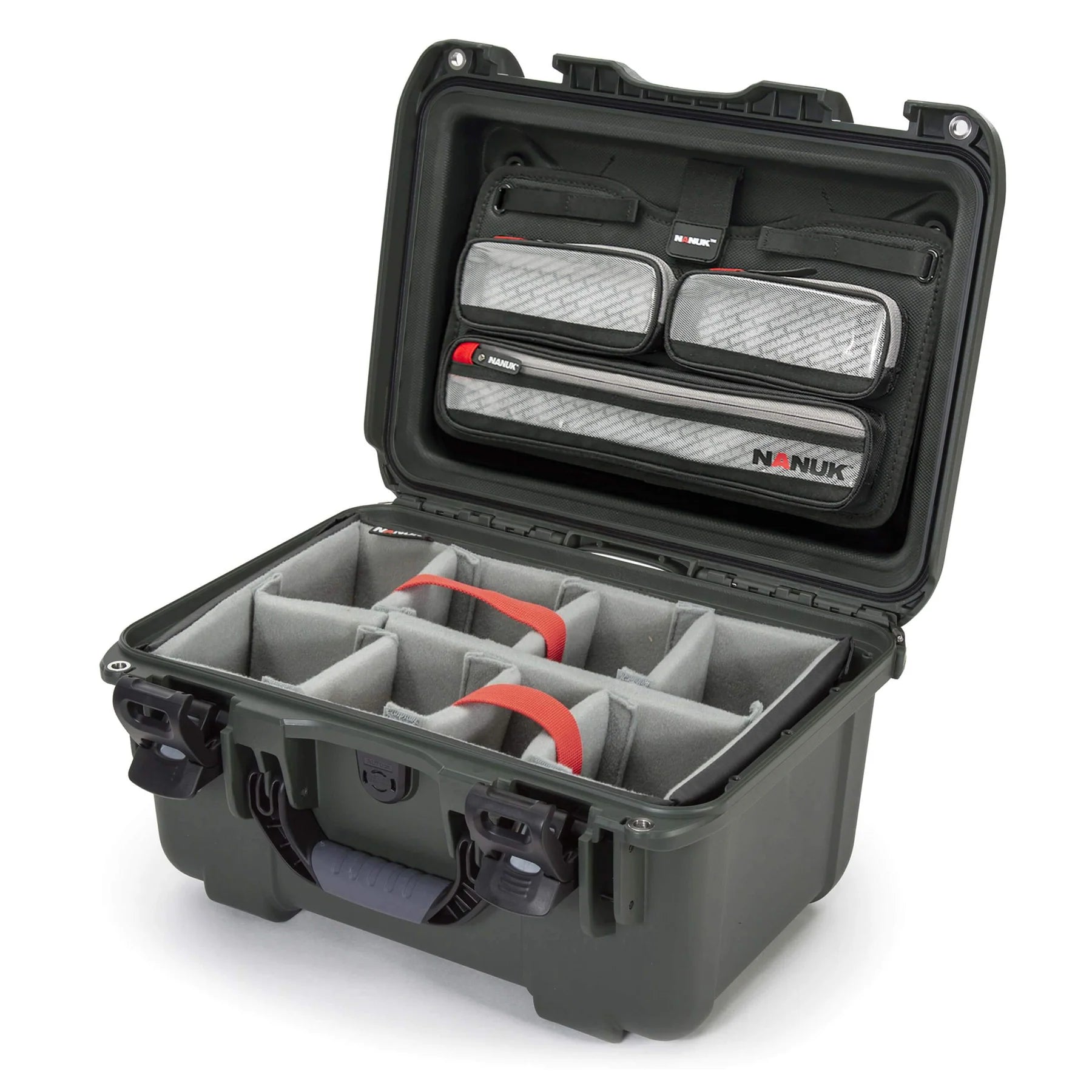 Built to organize, protect, carry and survive tough conditions, the NANUK waterproof hard case is impenetrable and indestructible with a lightweight, tough NK-7 resin shell and its PowerClaw superior latching system.