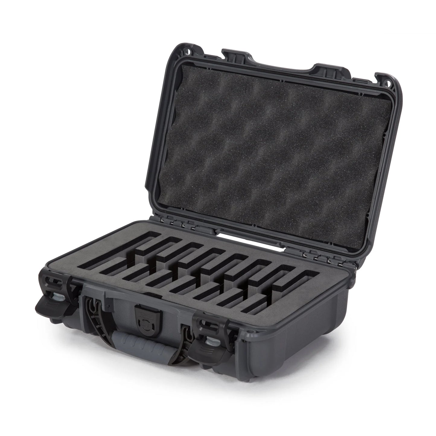 Built to organize, protect, carry and survive tough conditions, the NANUK waterproof hard case is impenetrable and indestructible with a lightweight, tough NK-7 resin shell and its PowerClaw superior latching system.