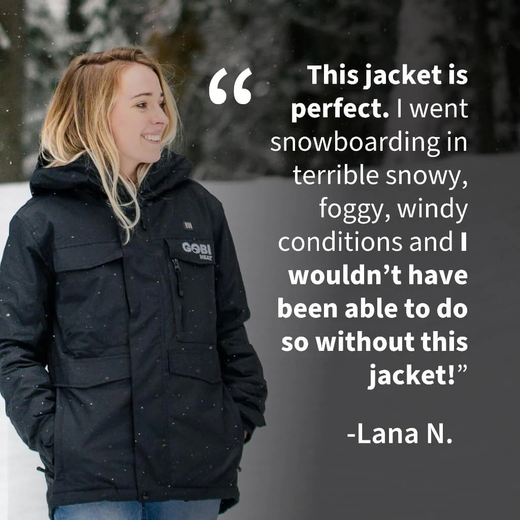 Shift Women's Heated Snowboard Jacket: A high-performance winter jacket with integrated heating technology, providing warmth and style for an elevated snowboarding experience