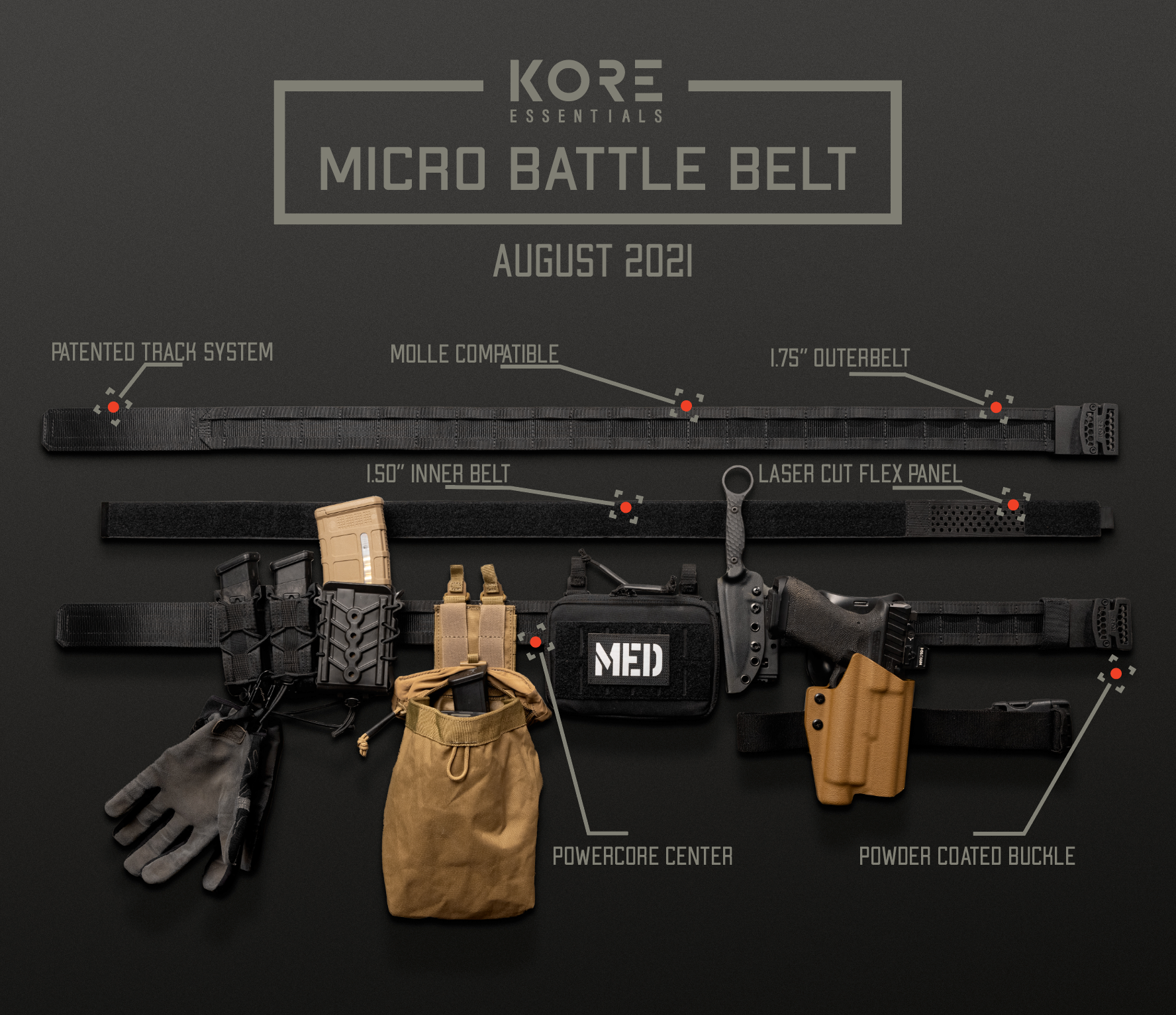 Kore Essentials Micro Battle Belt kit