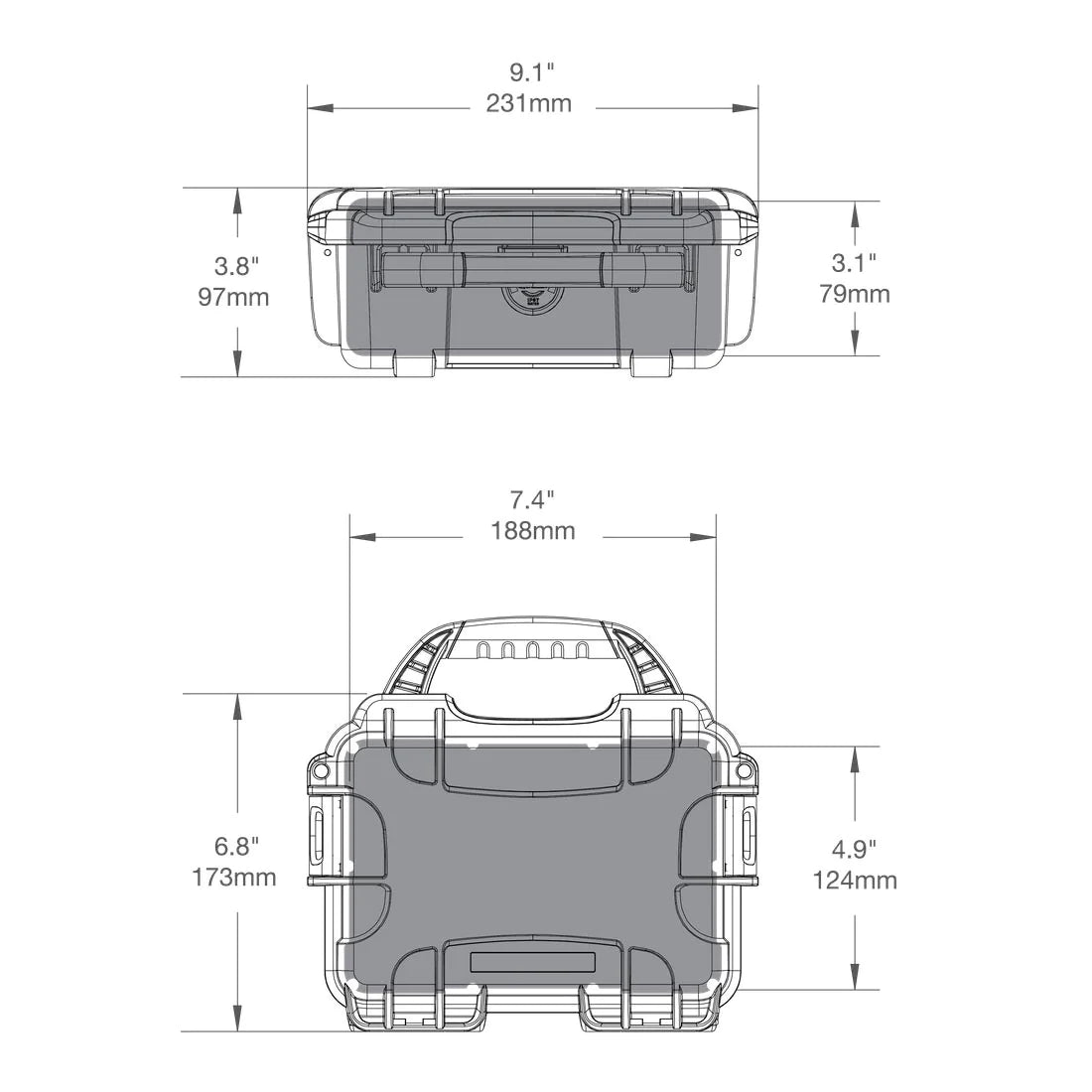 Built to organize, protect, carry and survive tough conditions, the NANUK waterproof hard case is impenetrable and indestructible with a lightweight, tough NK-7 resin shell and its PowerClaw superior latching system.