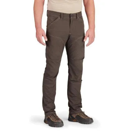 Exceptional performance no matter where your journey takes you with the lightweight, breathable, cotton-like feel of the Aeros pant. The durable cotton-nylon-spandex blend holds up to hiking and other outdoor activities, with articulated knees, double stitching, reinforced pockets and a tough eyelet snap to hold it all together on the job. Useful, low profile pockets keep all your EDC and other essentials close at hand while the casual look of the Aeros allows you to wear them anywhere.  