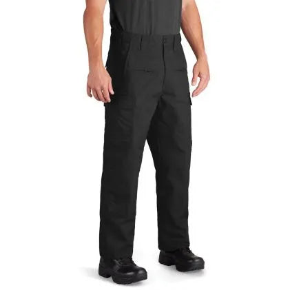 Maintain your professional edge in the ultra-comfortable, lightweight and durable EdgeTec Tactical Pant, part of the EdgeTec Collection. This budget-friendly, lightweight pant with DWR (durable water repellent) resists stains and moisture and is made for function without weighing you down.  Easy-access, side cargo pockets allow you to store ammo and mags for the range, essentials for the job, or gear for hiking.  